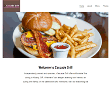 Tablet Screenshot of cascade-grill.com